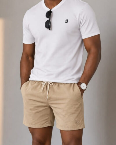 Short de linho Mauricinho (Marfim)