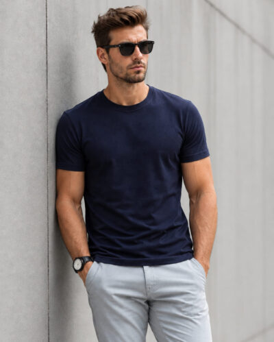 Camiseta Básica Lisa Azul Marinho