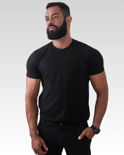 Camiseta Básica Lisa Preta