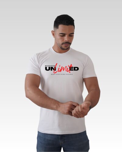 Camiseta Branca DTF Unlimited