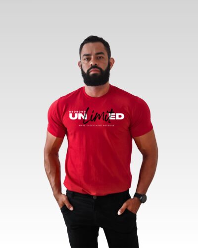 Camiseta Vermelha DTF Unlimited