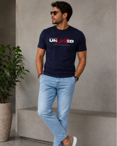 Camiseta Azul Marinho DTF Unlimited